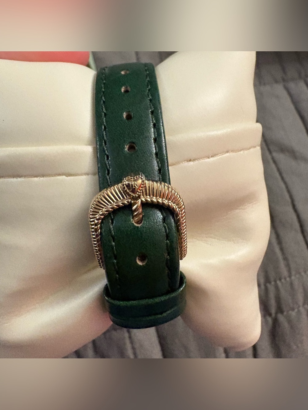 Judith Ripka Rainbow Diamonique CZ Watch With Cowhide Band New - Picture 5 of 14